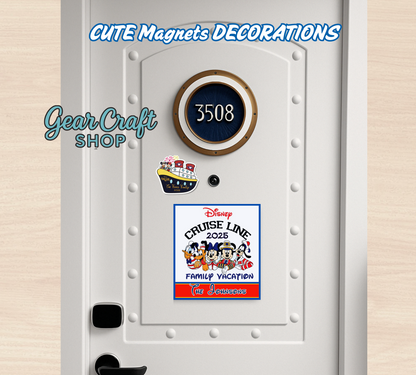 Disney friends Cruise Name Magnet