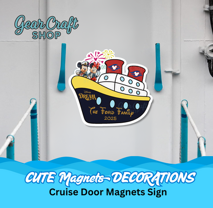 Disney Cruise Magnet – Ship with Mickey & Minnie