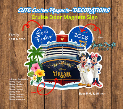 Disney Cruise Door Magnet — by Gear Craft Shop