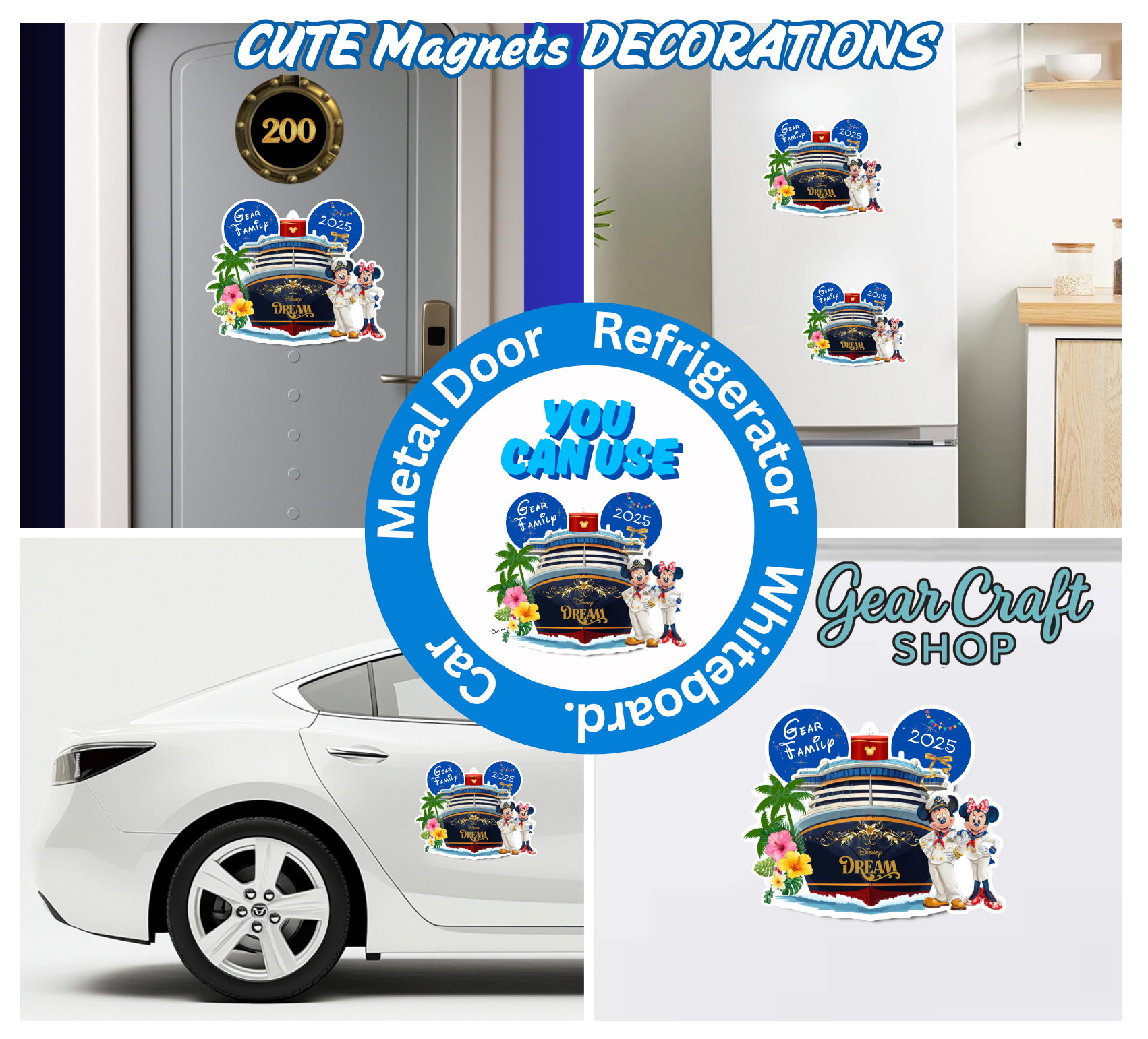 Disney Cruise Door Magnet — by Gear Craft Shop
