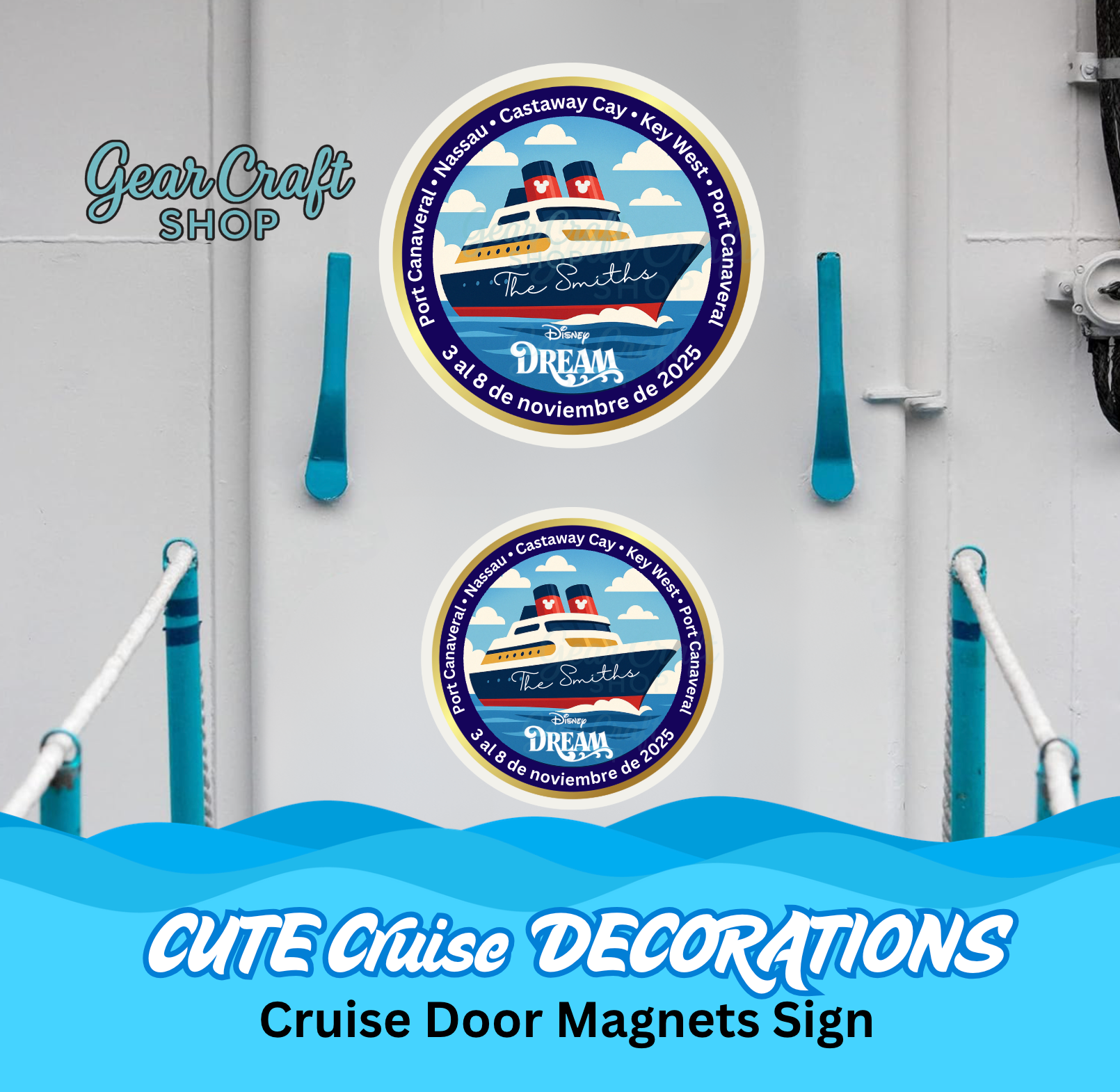 Unique Disney Cruise Door Magnet – Custom Destinations vacations places