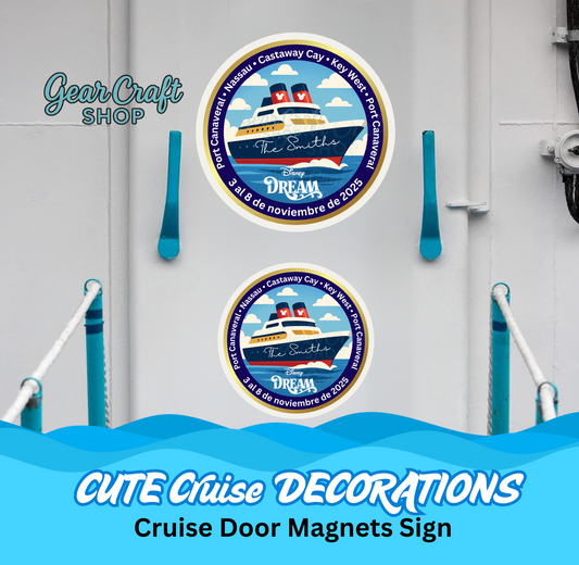 Unique Disney Cruise Door Magnet – Custom Destinations vacations places