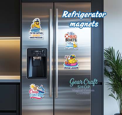 Funny Cruise Door Magnet Set – 4 Hilarious Waterproof Decorations for Your Cabin