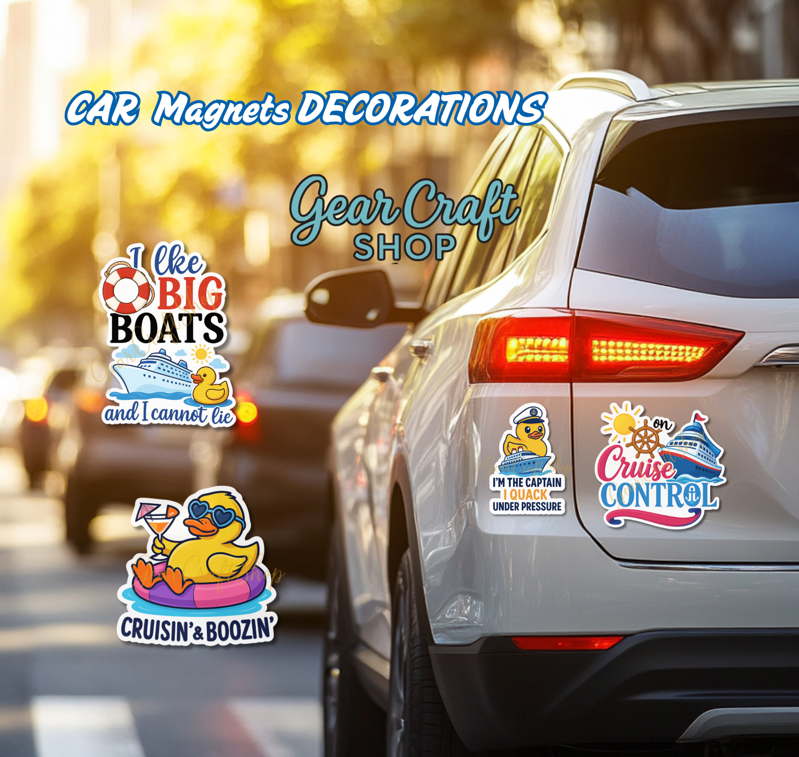 ⚓ Funny Cruise Memories Magnets – Set of 4 - style 031