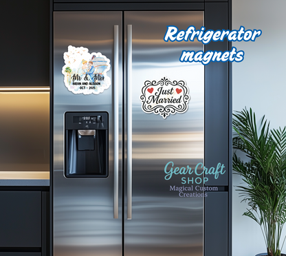 Just Married Cruise Magnet Set – Personalized Wedding Keepsake