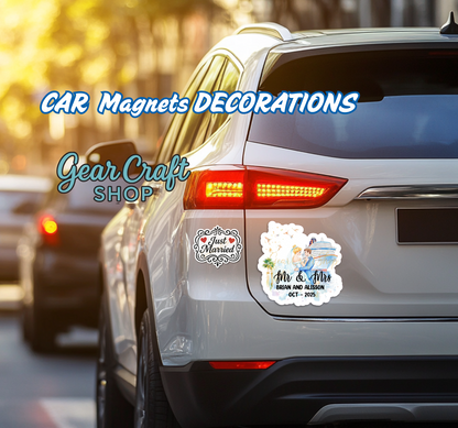 Just Married Cruise Magnet Set – Personalized Wedding Keepsake