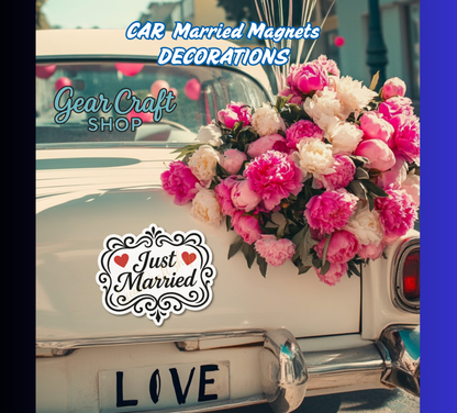 Just Married Cruise Magnet Set – Personalized Wedding Keepsake