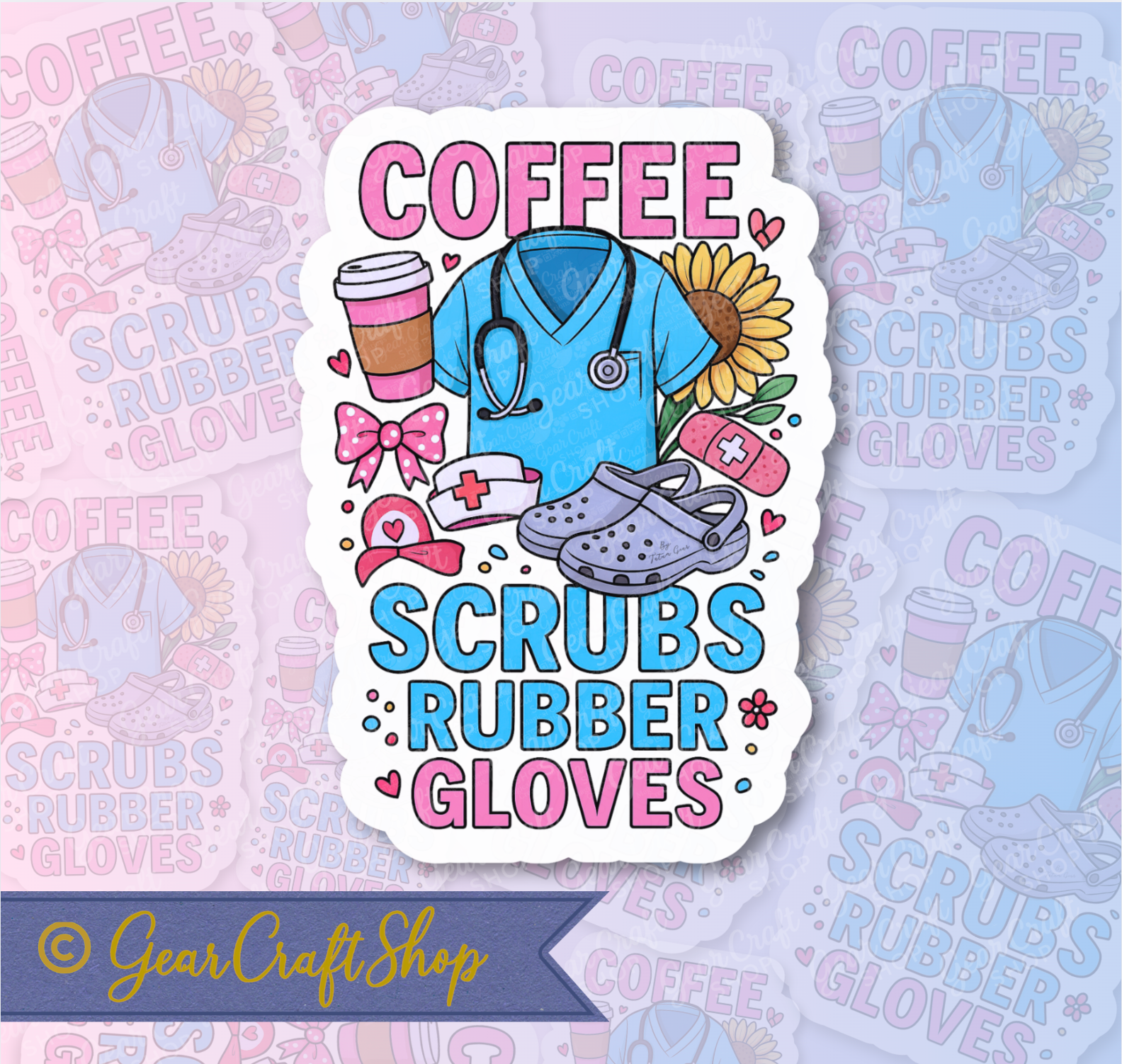 Coffee Nurse Sticker –   Exclusive Gear Craft Shop Design