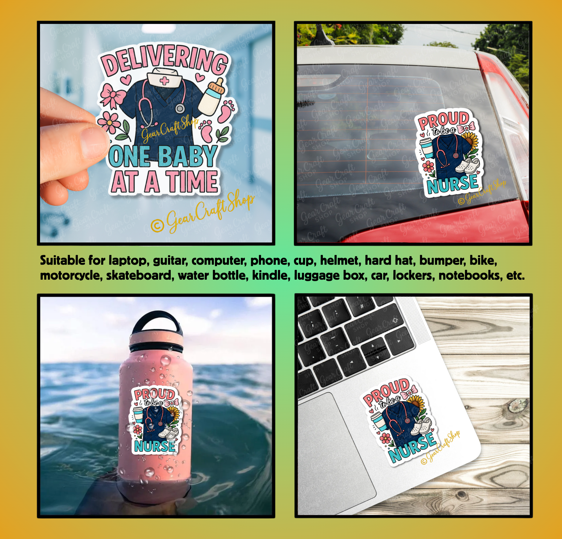 Cute Delivering One Baby at a Time – Maternity Nurse Sticker