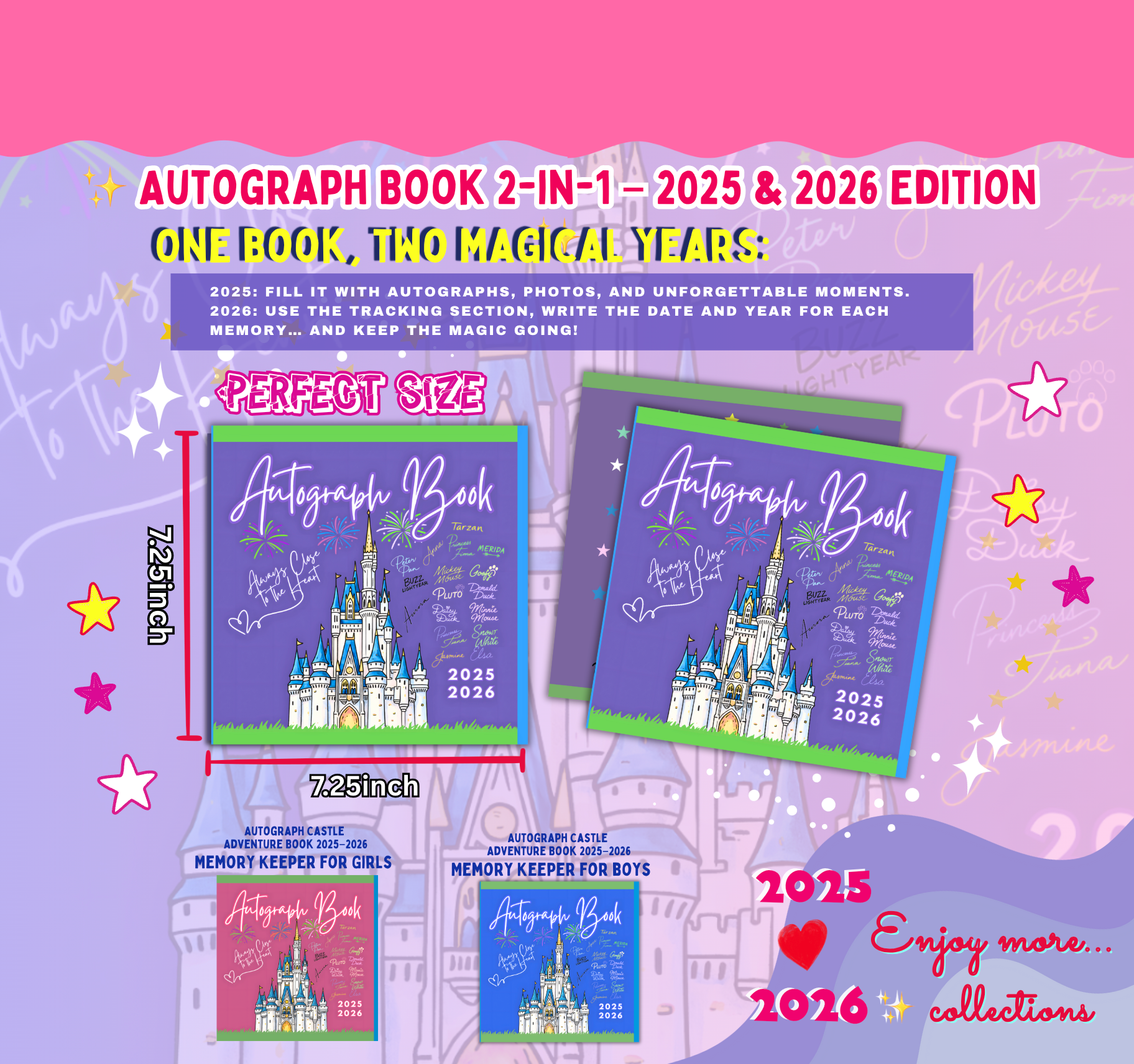 Autograph Castle Adventure Book 2025–2026 – Purple Edition