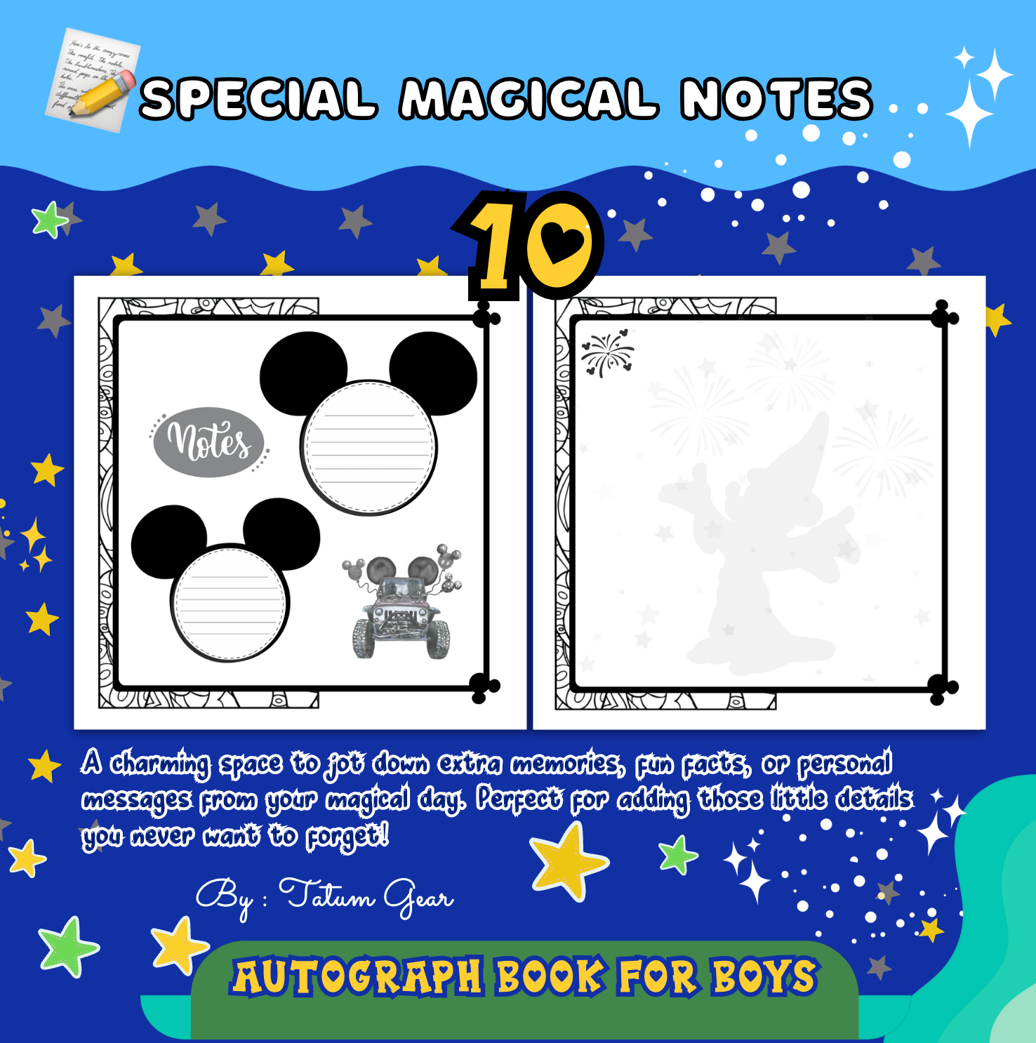 Autograph Castle Adventure Book 2025–2026 – Blue Edition for boys