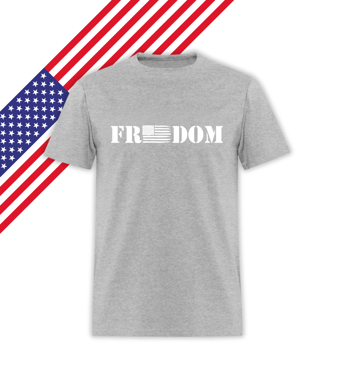 White Freedom frag Patriotic T-Shirt