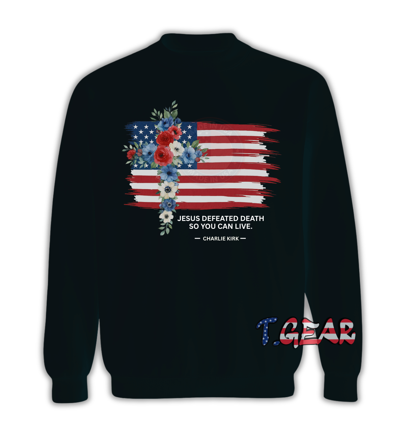 Justice for Charlie Kirk, Christian Religion Sweatshirt - Love America love this country