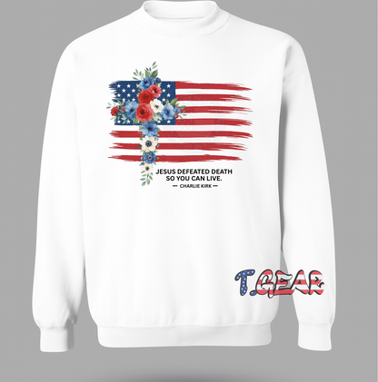 Justice for Charlie Kirk, Christian Religion Sweatshirt - Love America love this country