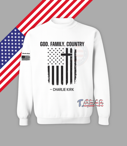 God, Family Country - Unisex sweatshirt