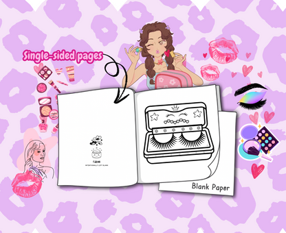 Sparkle Beauty Coloring Book: 50 Fun and Easy Spa and Makeup