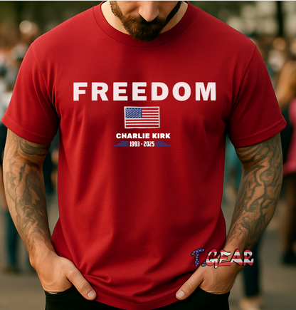 Freedom American frag  -  Charlie Kirk 1993-1995