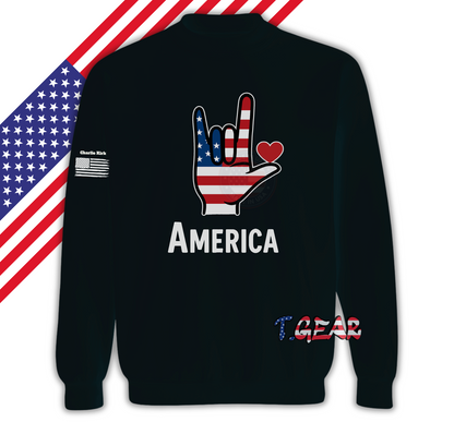 I LOVE YOU AMERICA Sweatshirt