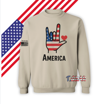 I LOVE YOU AMERICA Sweatshirt