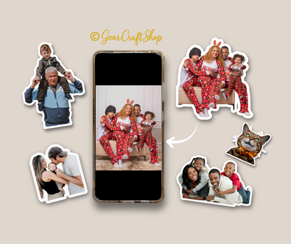 Custom Shaped Photo Magnets – Turn Memories into Art ✨
