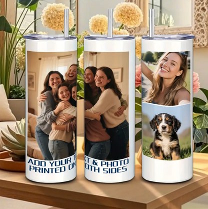Custom 3-Photo Tumbler - 20oz  Best Gift