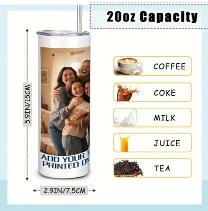Custom 3-Photo Tumbler - 20oz  Best Gift