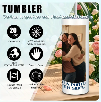 Custom 3-Photo Tumbler - 20oz  Best Gift