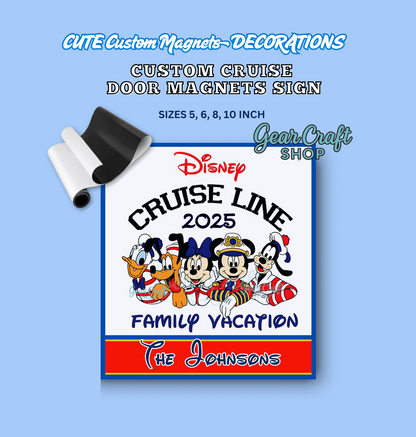 Friends Cruise Name Magnet  — by Gear Craft Shop