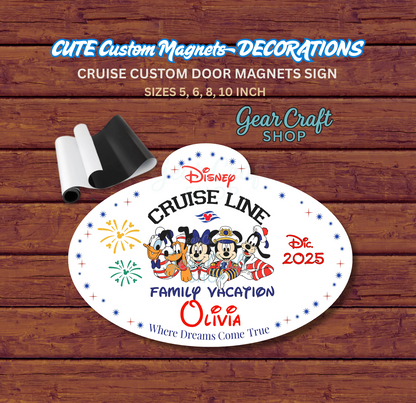 Friends Cruise Magnet Family or Name