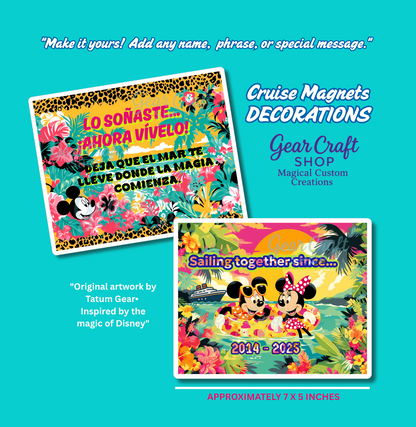 Tropical Cruise Memories Magnets — by Gear Craft Shop