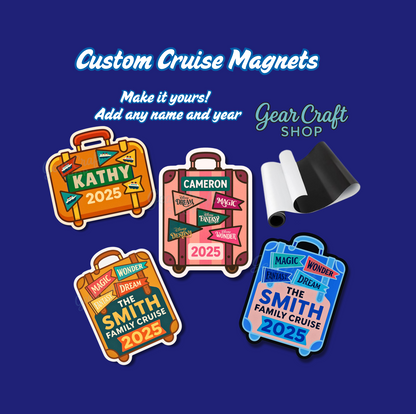 Custom Cruise Suitcase Magnets — by Gear Craft Shop
