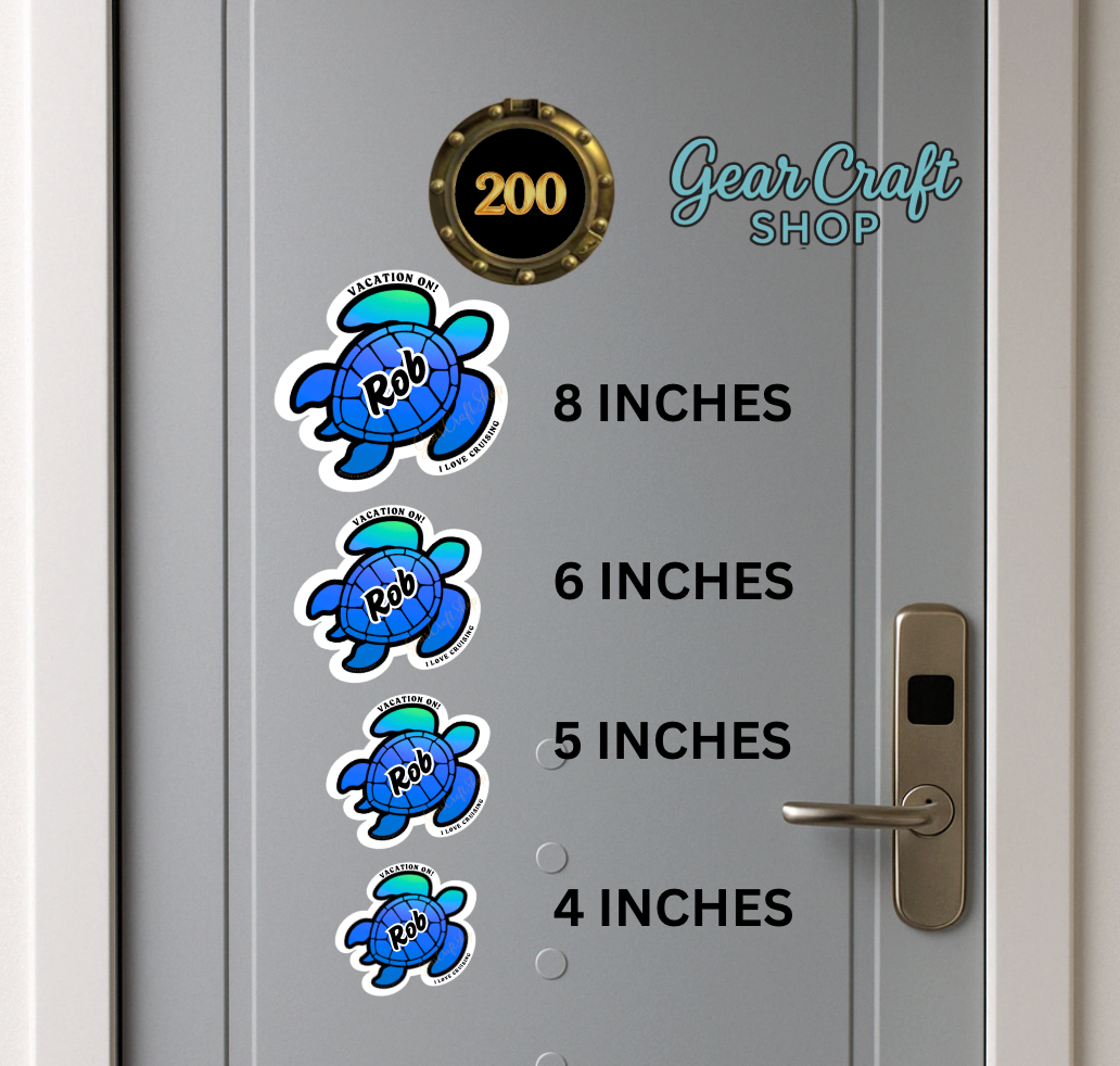 Tropical Hawaiian Flowers Personalized - Cruise Door Magnets