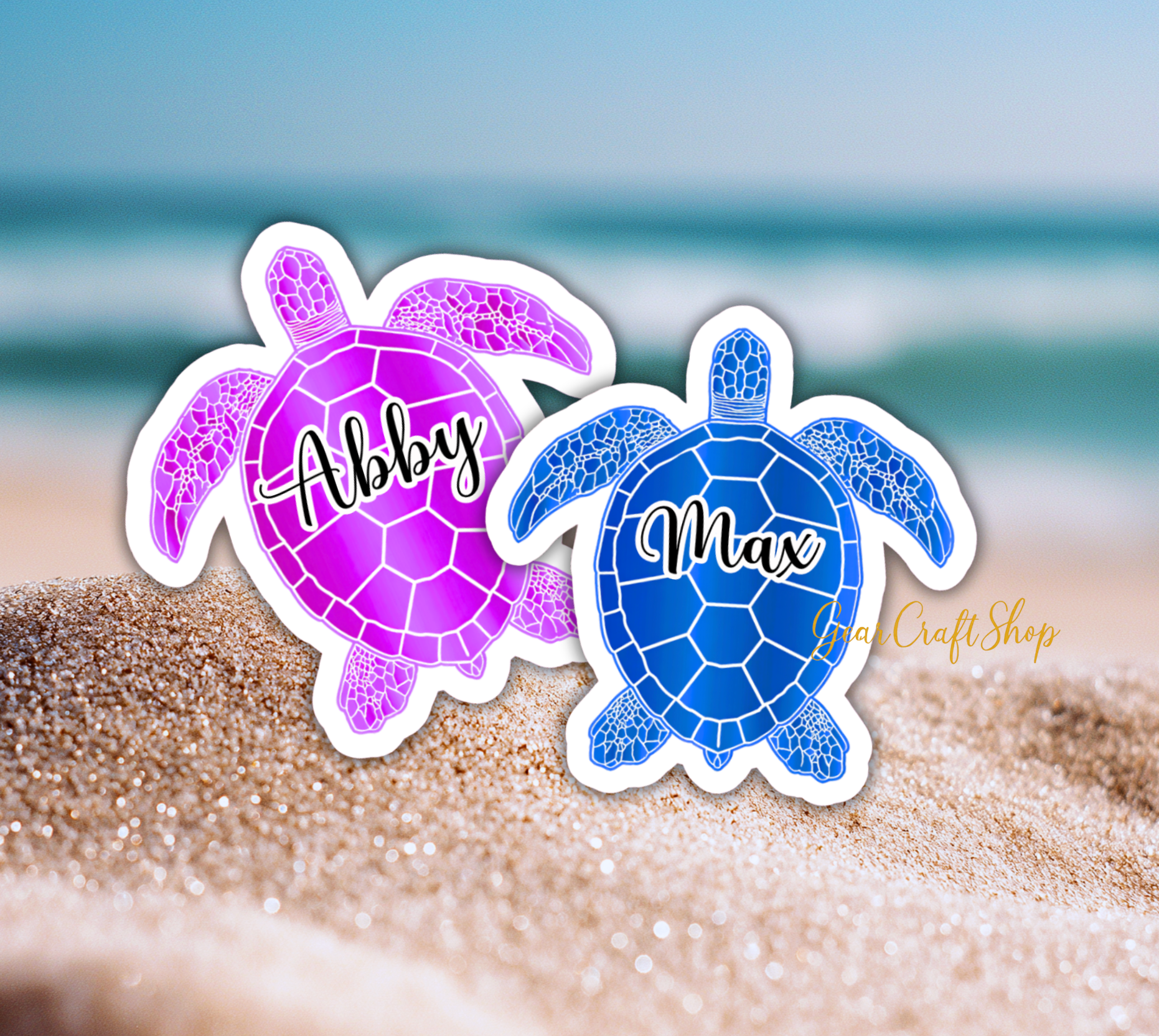Cruise Door Magnet Sea Turtle Personalized Stateroom