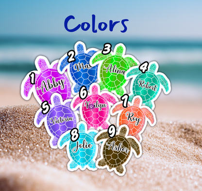 Cruise Door Magnet Sea Turtle Personalized Stateroom