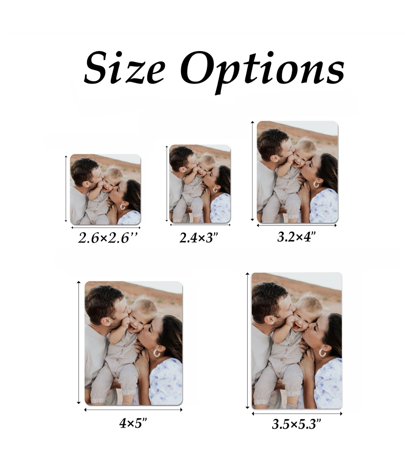 Custom Fridge Magnet with Photo Personalized Photo Magnet Family