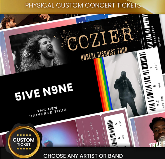 Custom Holographic Concert Surprise Ticket – Any Artist or Band!