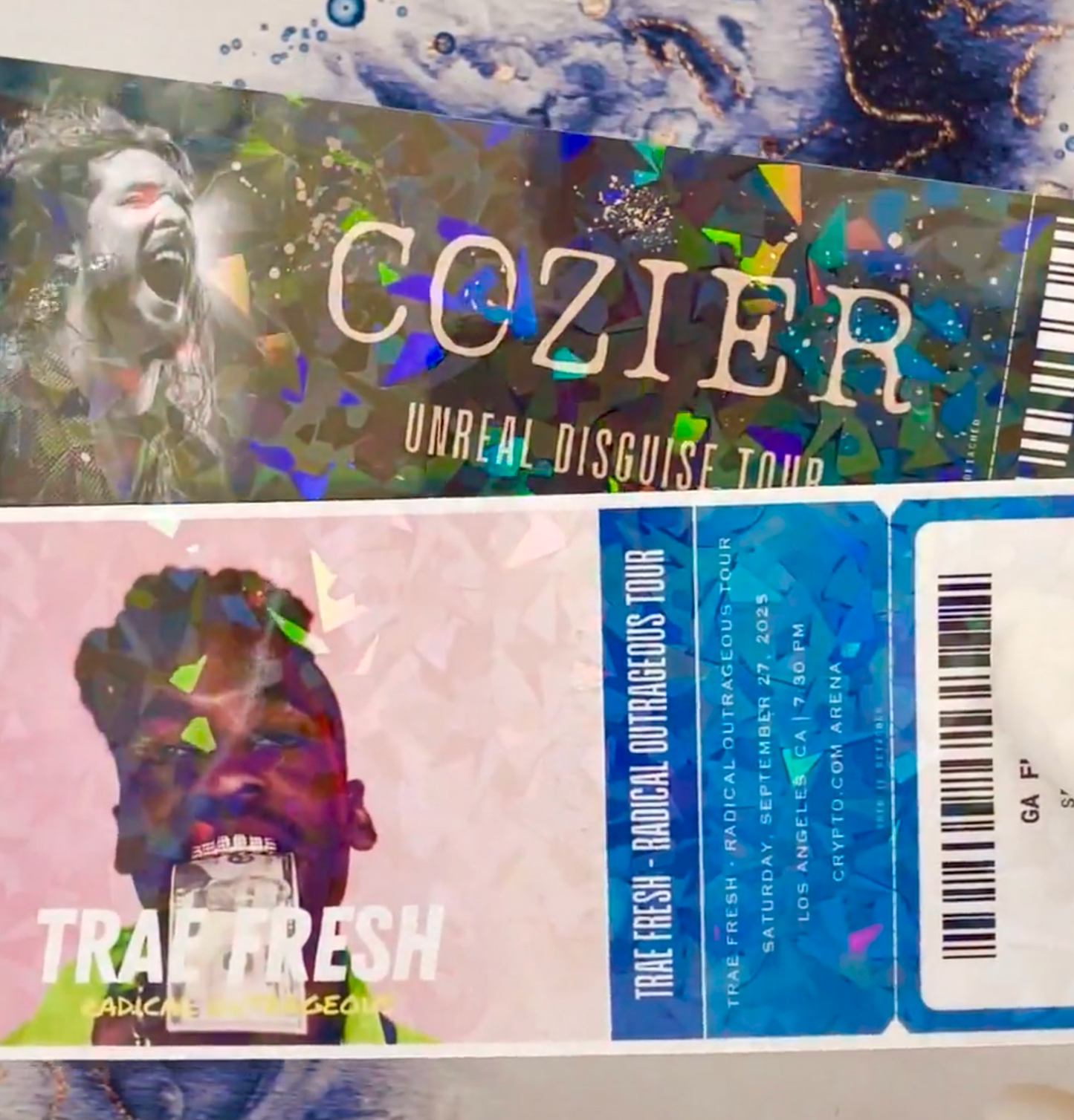 Custom Holographic Concert Surprise Ticket – Any Artist or Band!