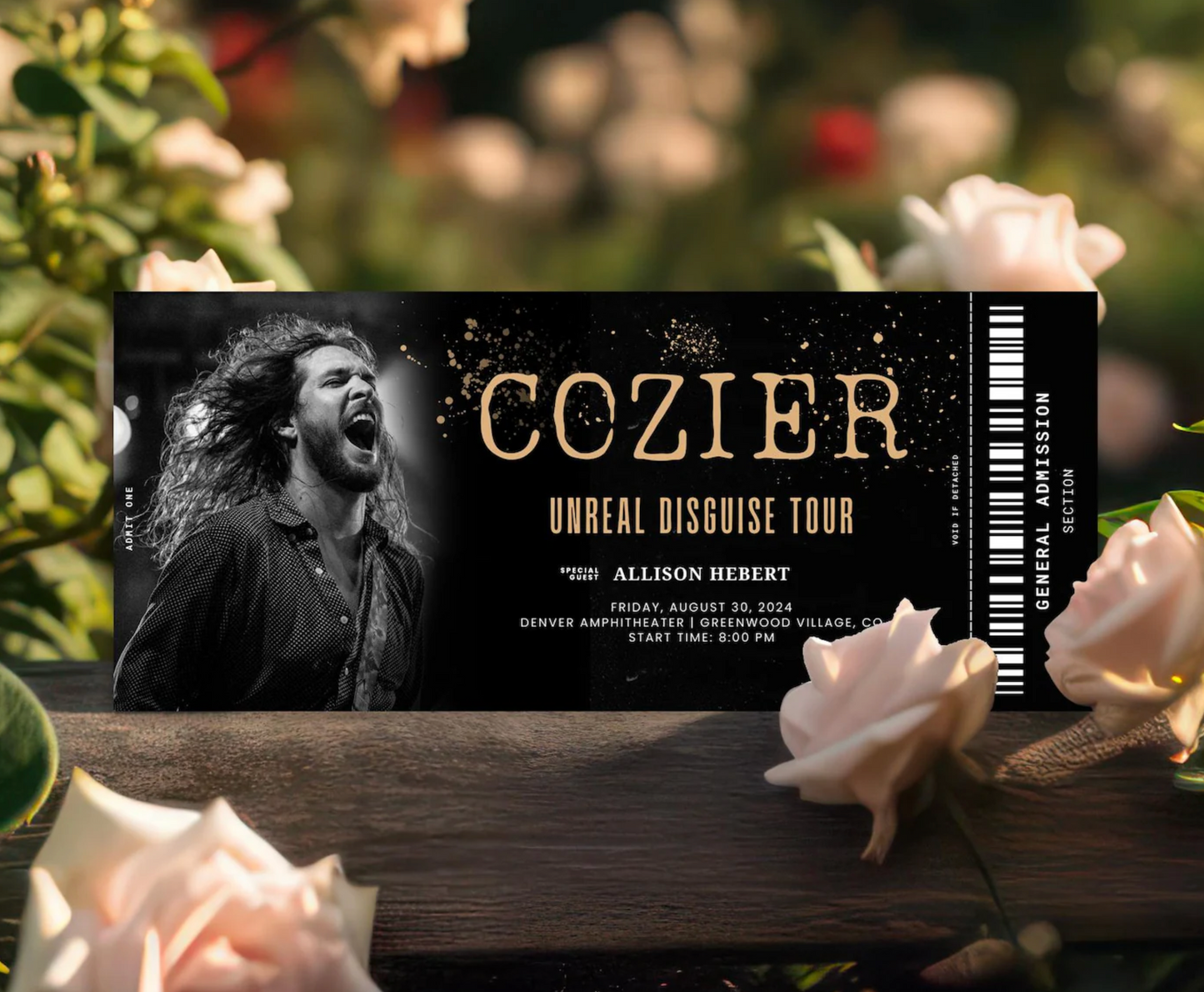 Custom Holographic Concert Surprise Ticket – Any Artist or Band!