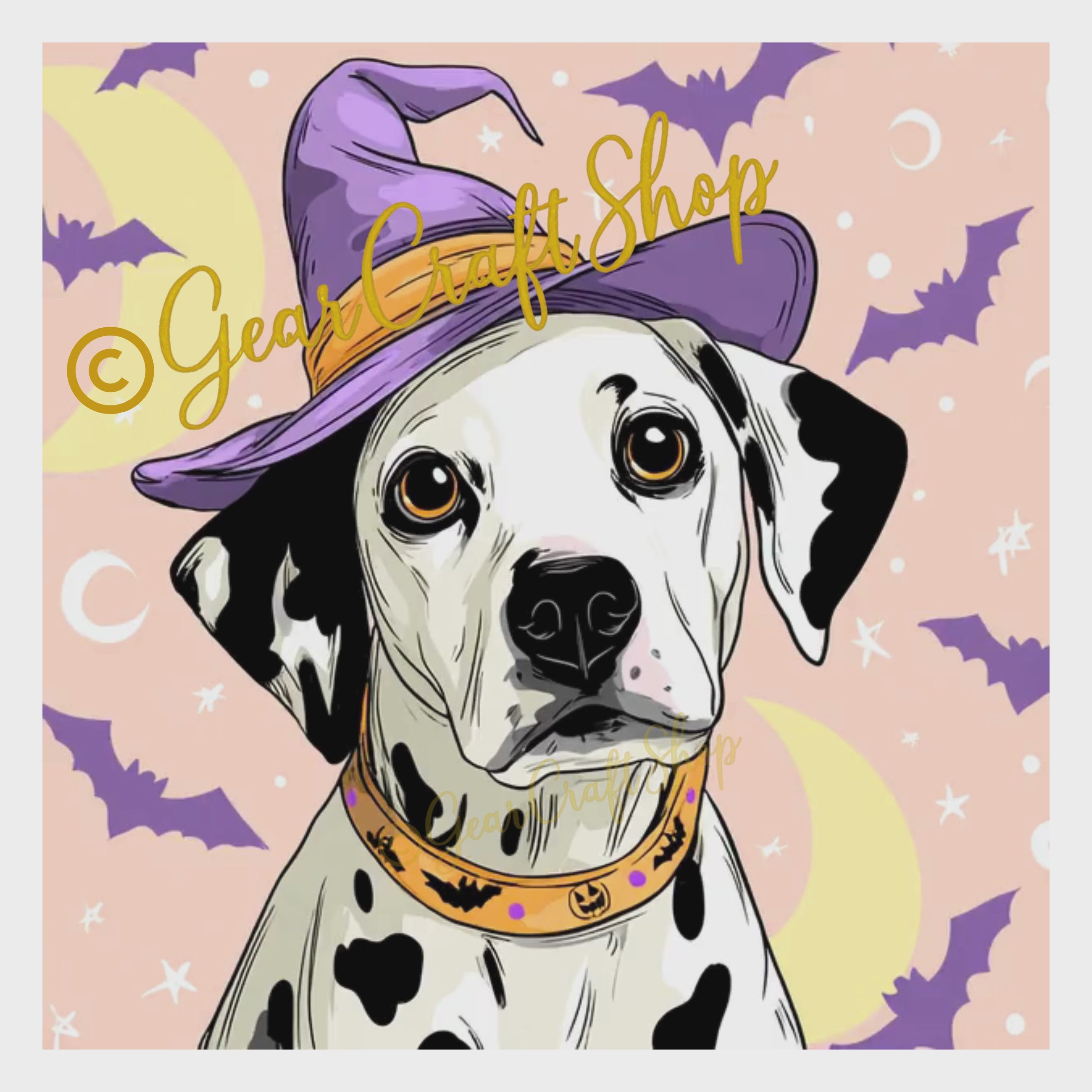 Load video: Custom Halloween Pet design – Tell me your dog breed- Digital JPG or Animate