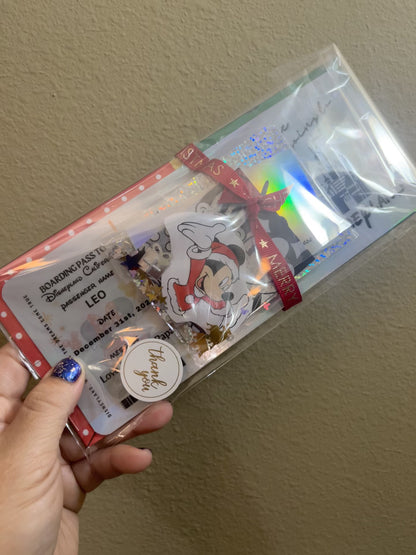 Holographic Cruise Surprise Ticket – Custom Family Reveal